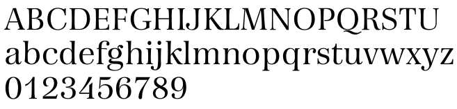 font exemplar