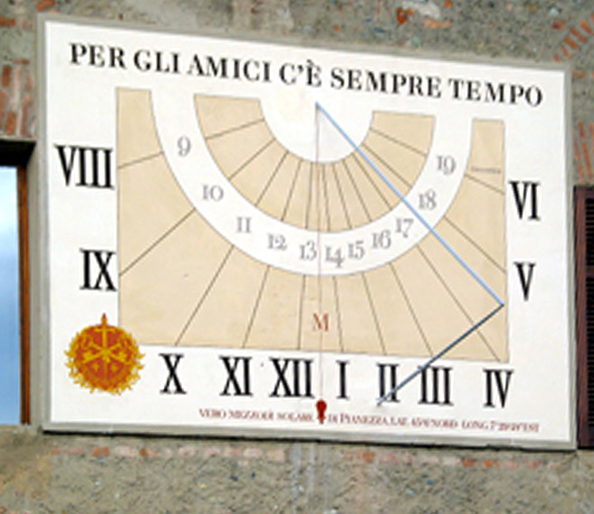 meridiana - chiesa parrocchiale di Pianezza